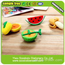 TPR Chinese Fruit Shaped Eraser,school eraser Supplier